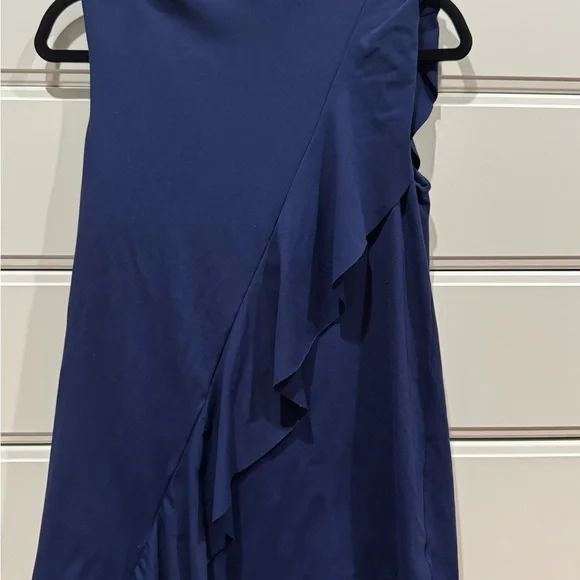 Susana Monoco Navy Sleeveless Top Medium - Picture 2 of 4